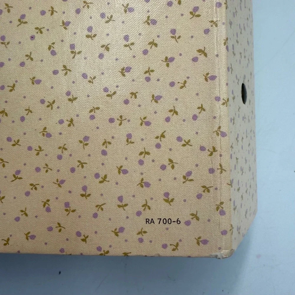Vintage Hallmark Greeting Card Organizer Bird Nest Floral RA 700-6 Made in USA